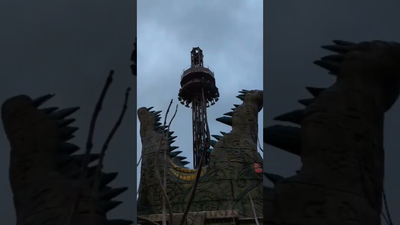 Croc drop Chessington World Of Adventures #rollercoaster #subscribe #chessingtonworldofadventures