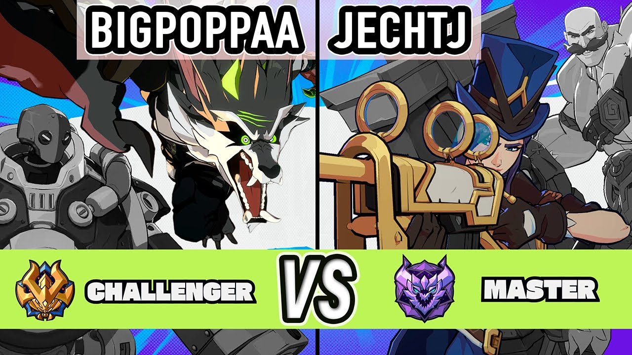 2XKO ▰ BigPoppaa (Warwick / Blitzcrank) vs JechtJ (Caitlyn / Braum) ▰ High Level Gameplay