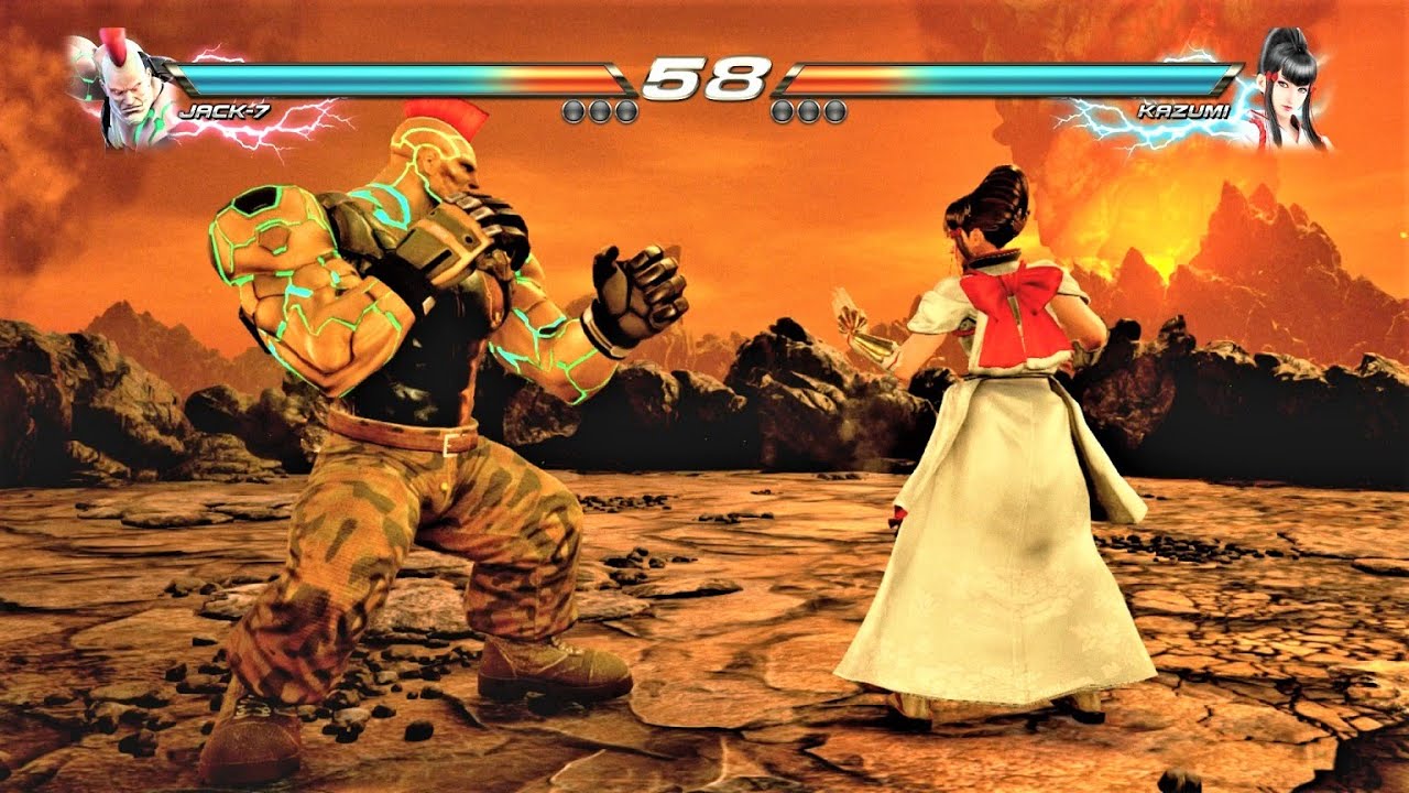 Jack-7 vs Final Boss Kazumi (Hardest AI) - Tekken 7 Arcade