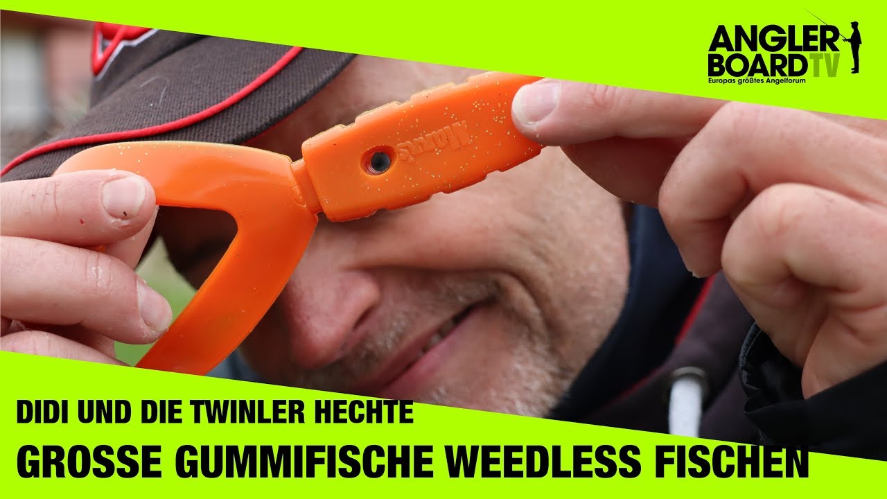 Hechtangeln mit Dietmar Isaiasch: Gro&szlig;e Gummifische weedless fischen | krautfrei | Anglerboard TV