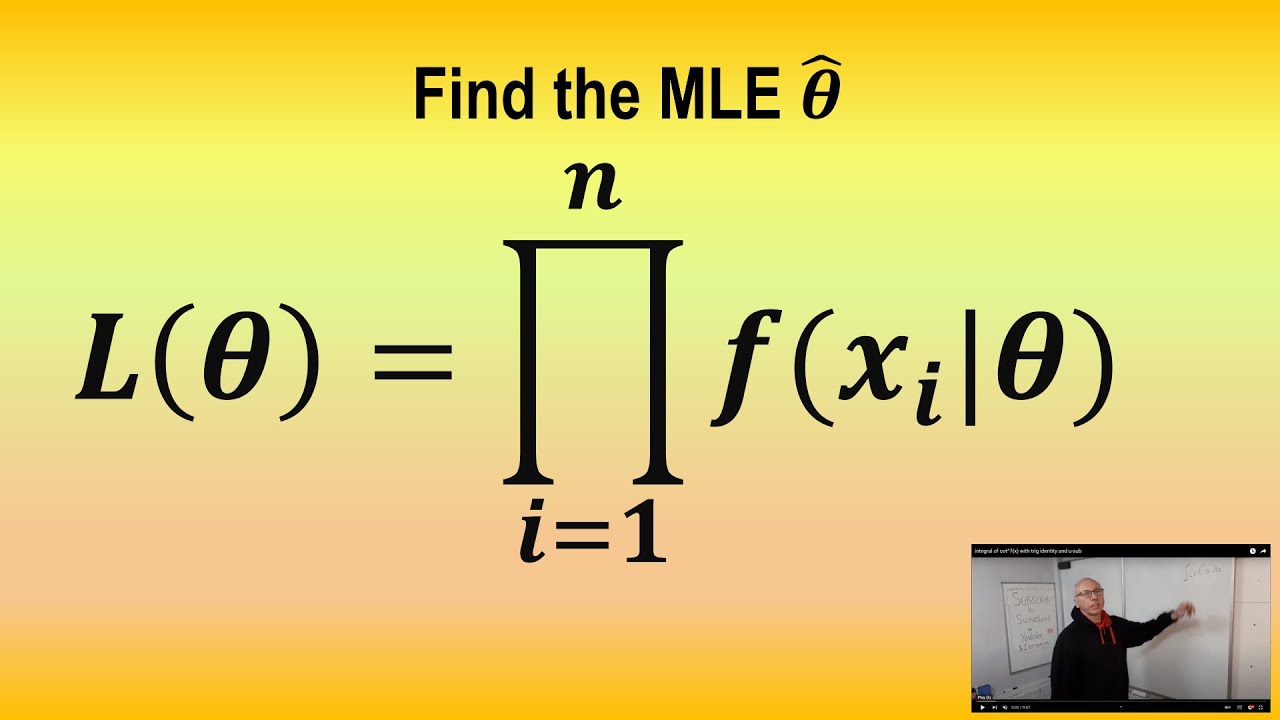 Find the Maximum Likelihood Estimator from the Probability Mass Function Statistics