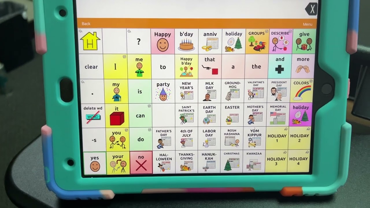Демонстрация TouchChat WordPower: добавление новых страниц
