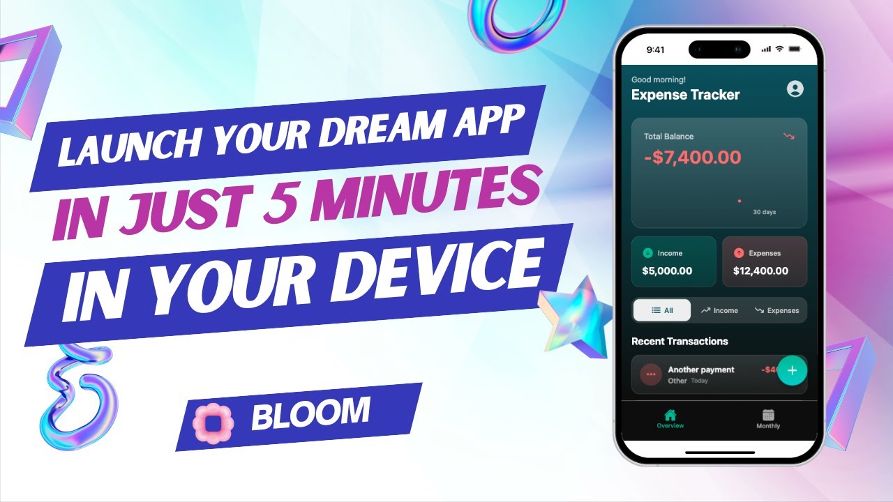 Launch Your Dream App in Just 5 Minutes with #bloom !