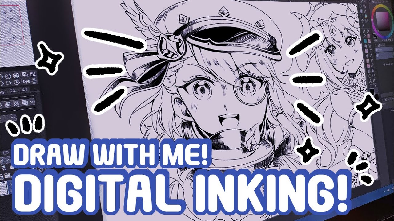 Inking in Clip Studio Paint!