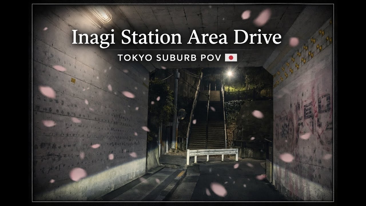 Inagi Station Area | Tokyo Night Drive POV 🇯🇵