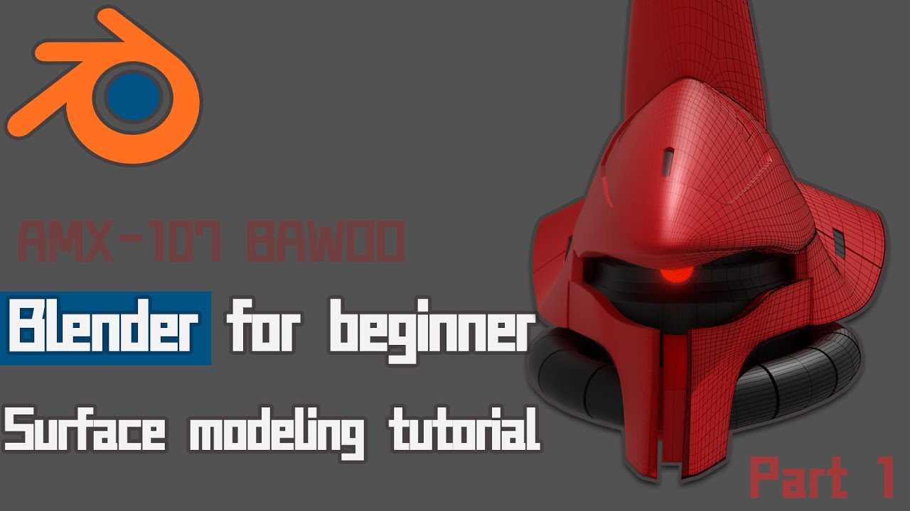 【Blender】 AMX-107 BAWOO- 3D Mecha Modeling Timelapse (no audio)