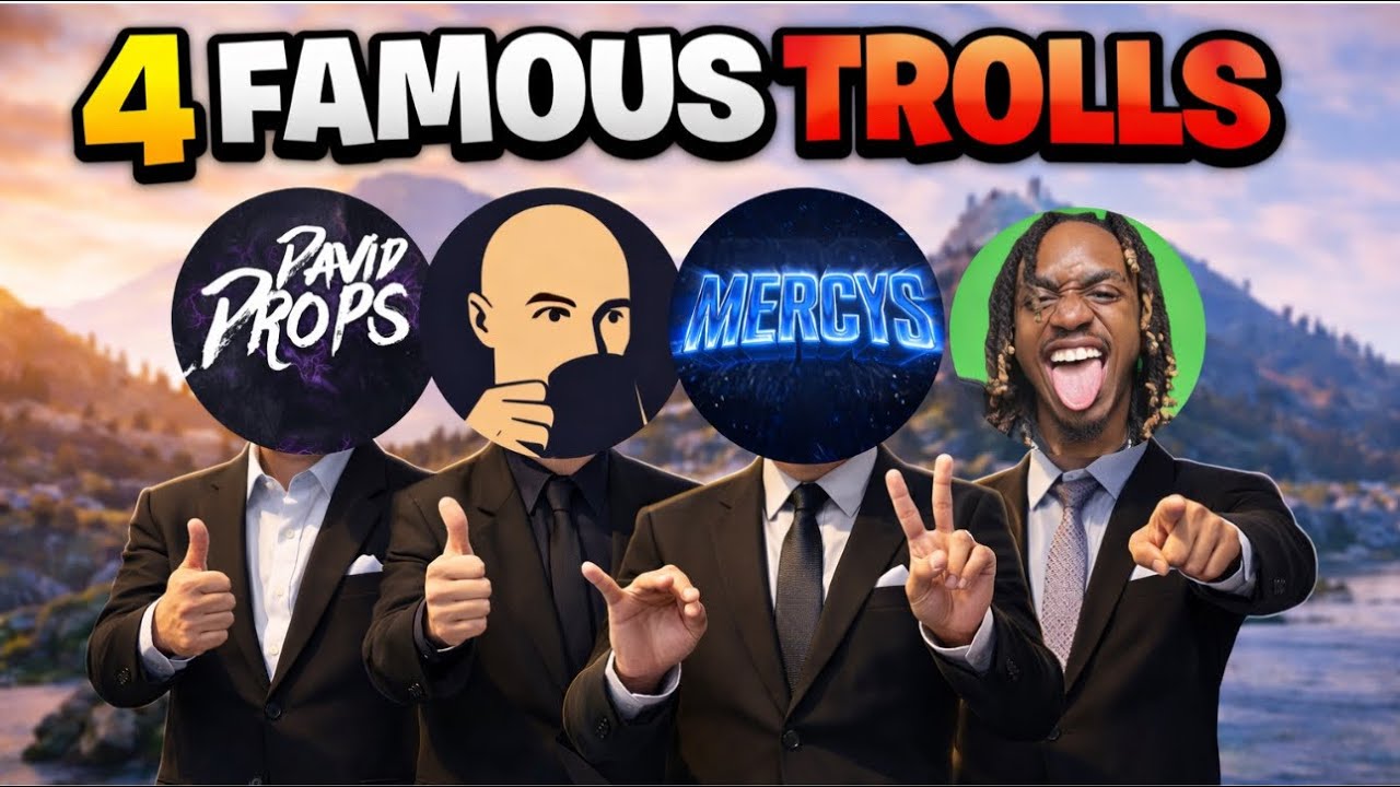 4 FAMOUS TROLLS Annoying SERIOUS GTA RP Servers TOGETHER...