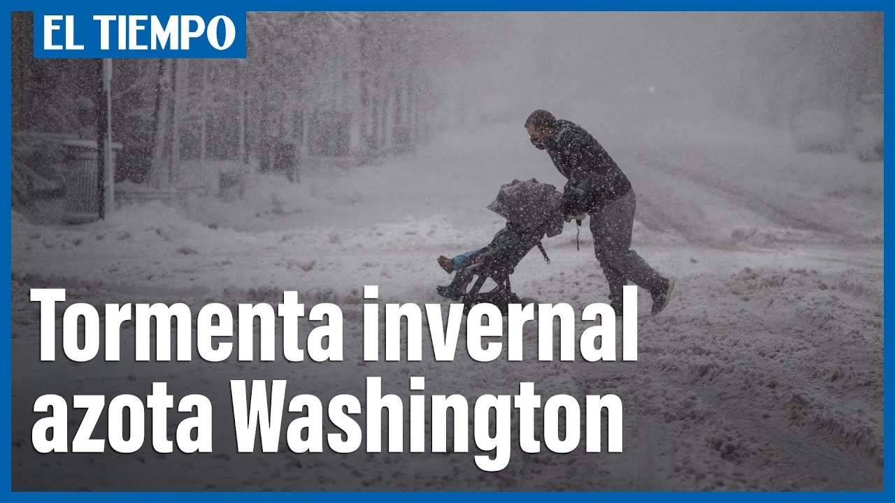 Una fuerte tormenta invernal azota Washington | El Tiempo