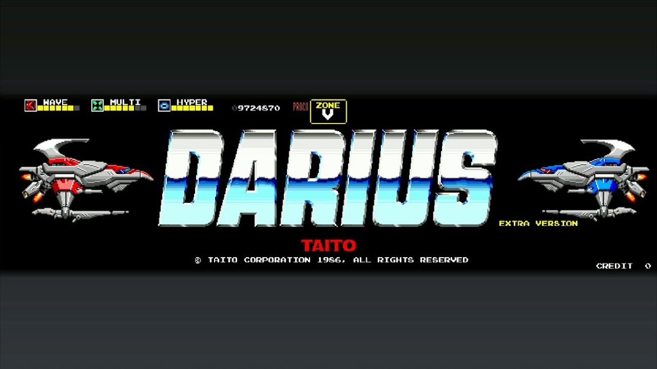 (Arcade) Darius Extra - No Death Clear, 1CC A-B-D-G-K-Q-V  9.724.870 pts