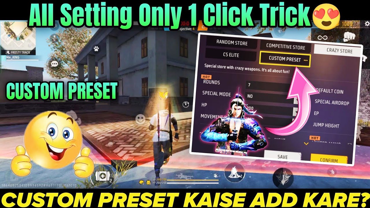 Free Fire Custom Preset😍 | Custom Preset kaise On Kare | FF New Custom Preset Setting Kaise Hoti Hai