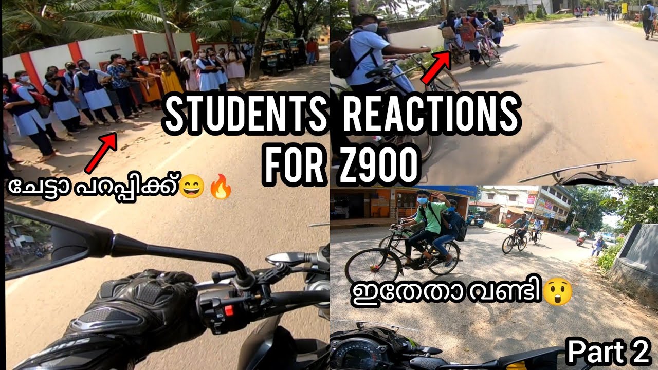 Students React To SUPERBIKE In Kerala 😍 | Z900 വല്ലാണ്ട് ഇഷ്ടമായി | Girls Reactions!!