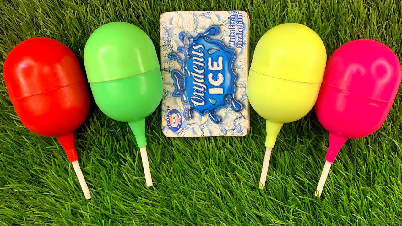 🌈 Satisfying Video | Kinder Surprise and Corby FunEgg ASMR Opening - YummyRainbow Candy LollipopsI