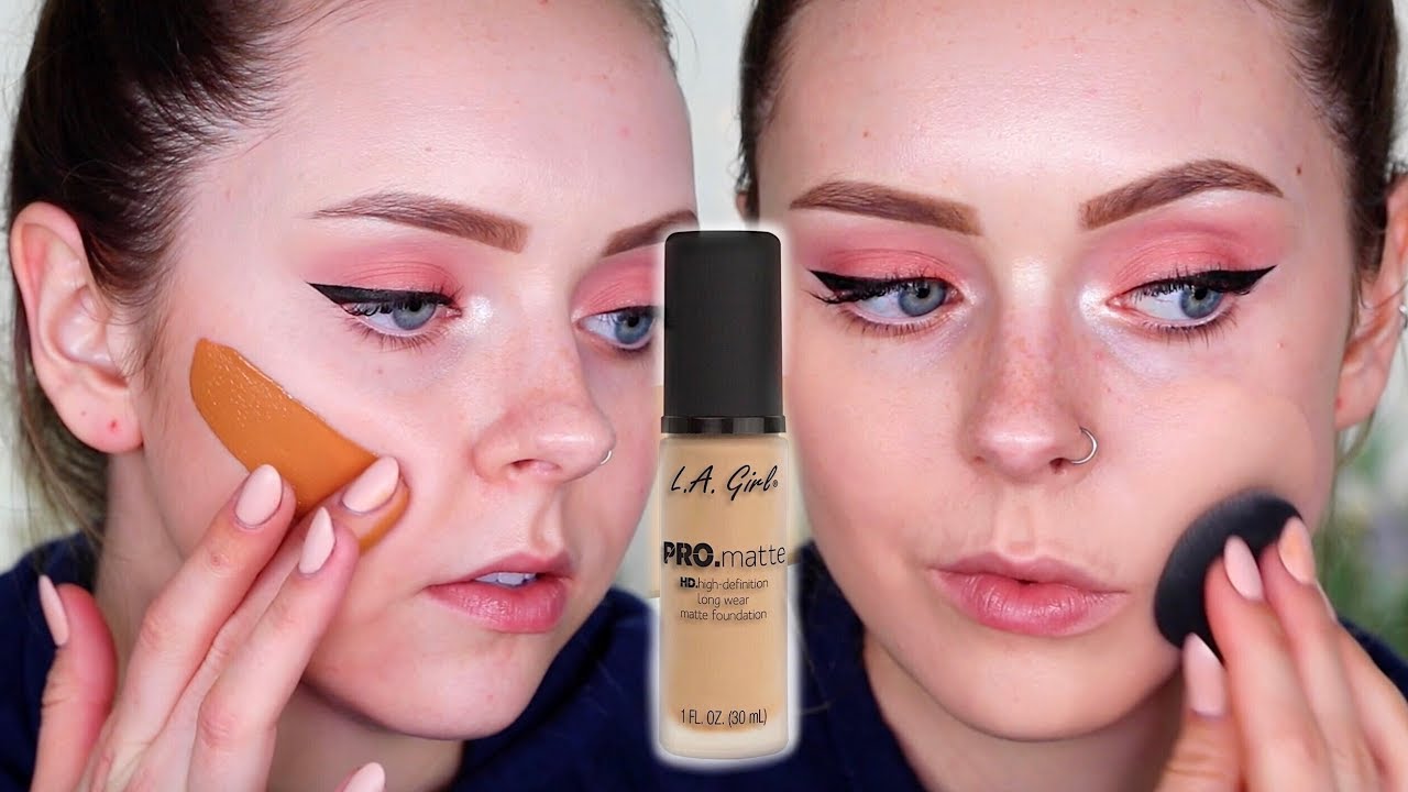 $10 FOUNDATION?! LA GIRL Matte Foundation Review