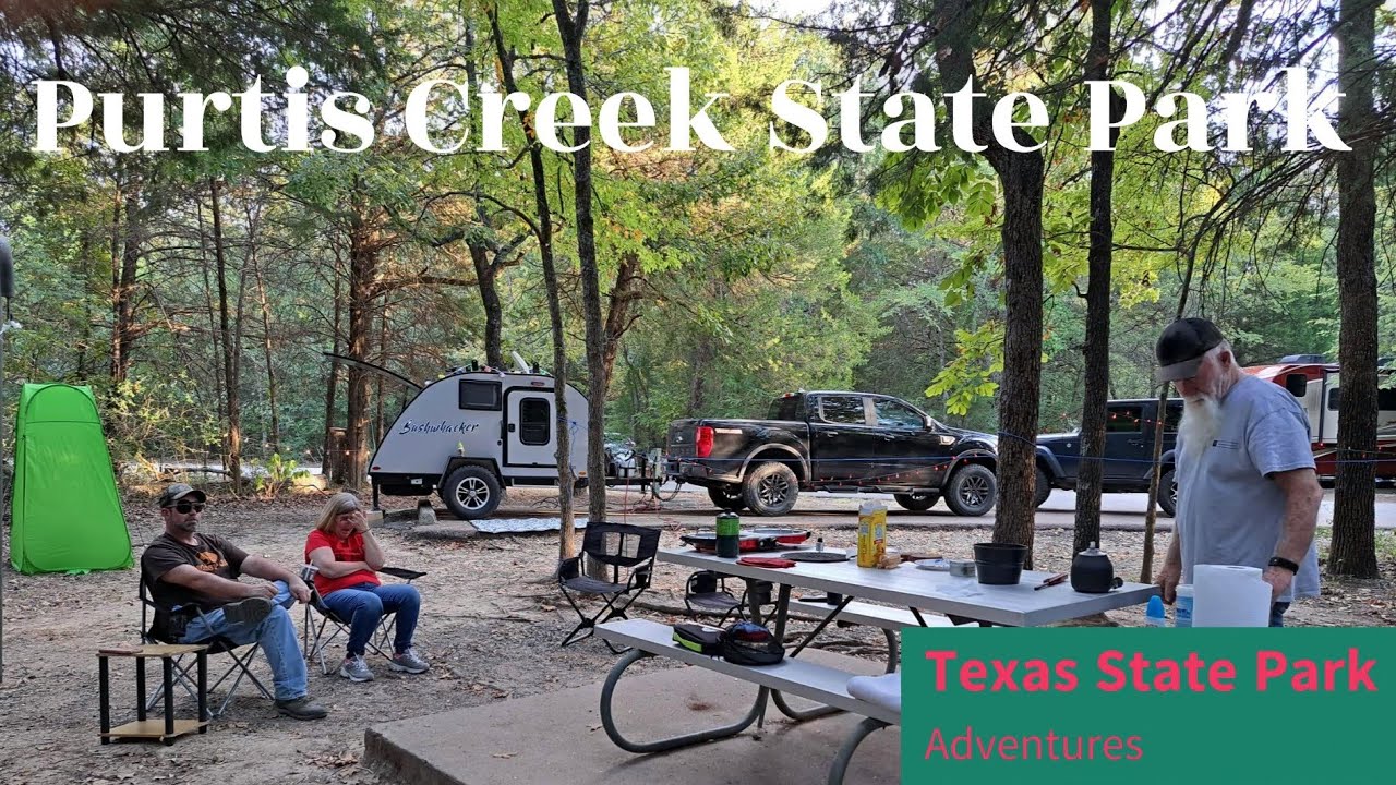Purtis Creek State Park in Eustace TX- State Park Tour #1 with the Bushwhacker 10SS Teardrop RV