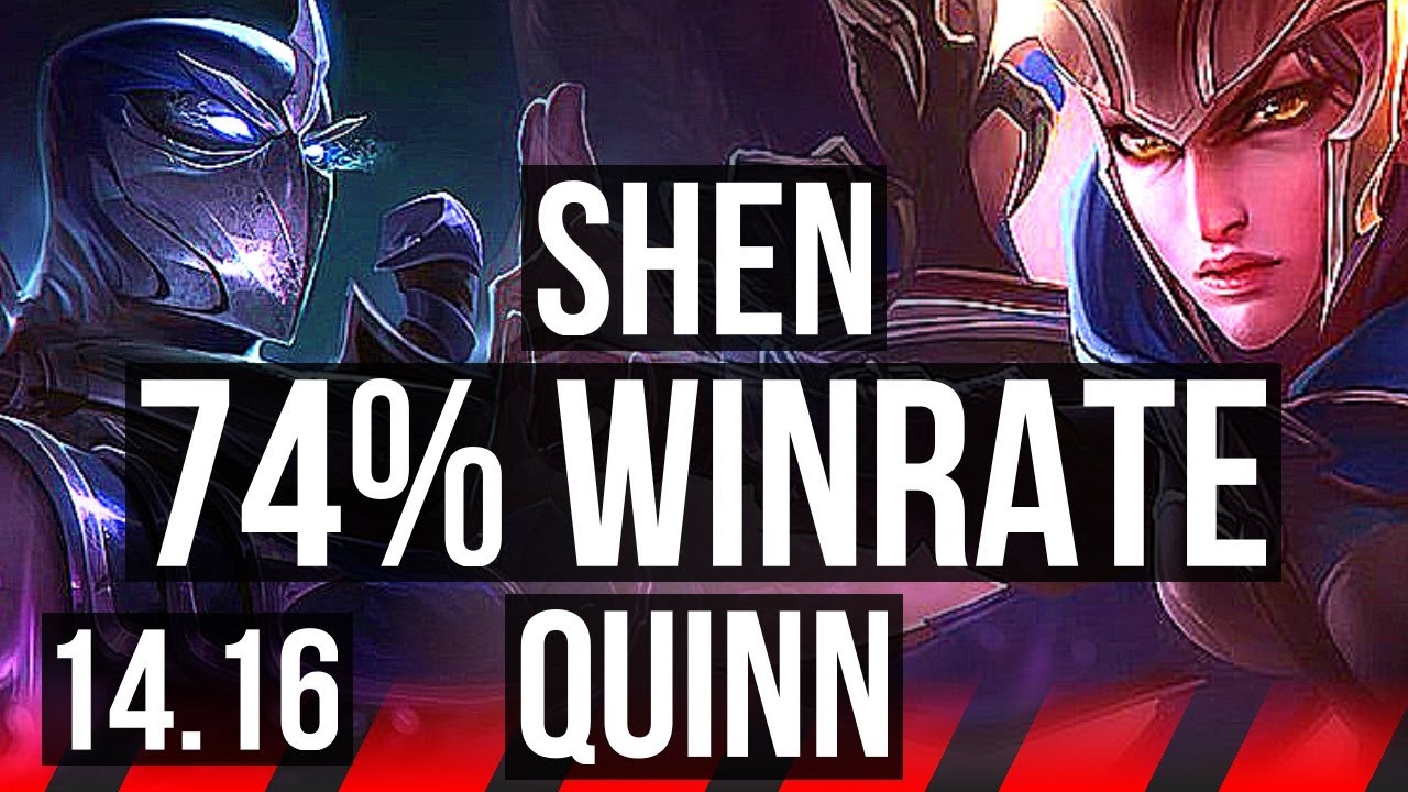 SHEN vs QUINN (TOP) | 74% winrate, 9/5/18 | EUW Diamond | 14.16