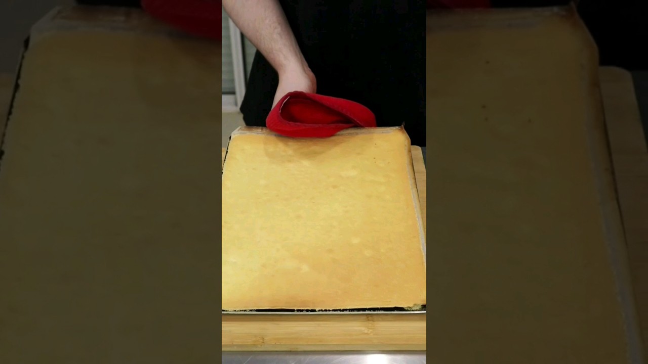 Biscuit roul&eacute; pour b&ucirc;che #shorts