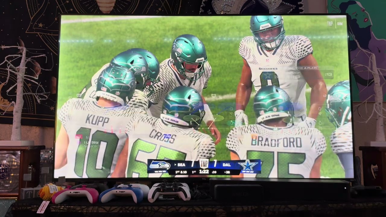 Our first 1v1 on Madden!!!