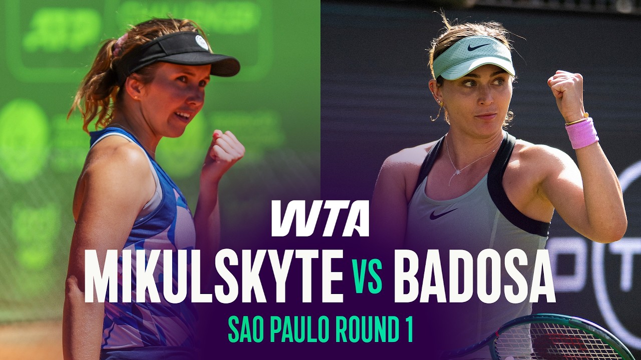 Юстина Микульските &mdash; Паула Бадоса | Сан-Паулу 2026, 1-й круг | Обзор матча WTA