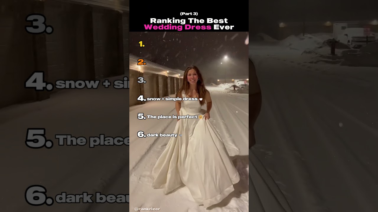 Ranking The Best Wedding Dress Ever (Part 3) #weddingdress #beautiful #wedding #shorts