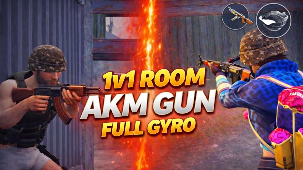 Full Gyro AKM power💥1v1 Domination🔥