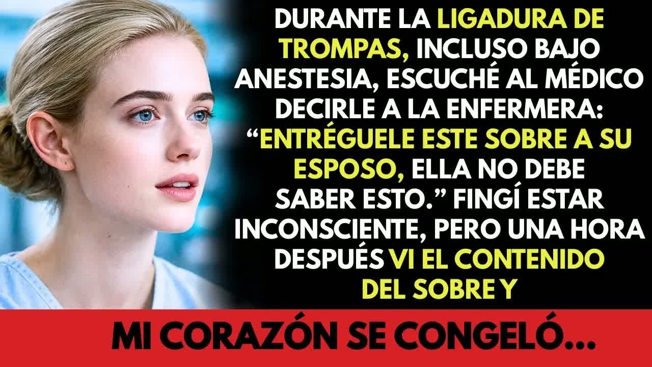 La anestesia no hizo efecto y escuché cirujano revelar 10 años de mentiras que mi marido ocultab