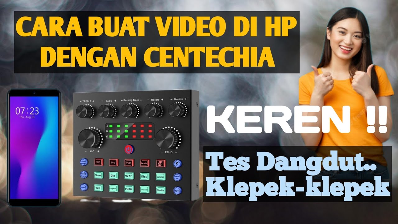 BUAT VIDEO PAKE HP & SOUNDCARD V8S CENTECHIA ][ TUTORIAL