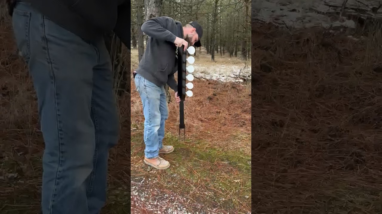 The new Rimfire Dueling Tree by JC Steel Targets! #hunting #rimfire #shooting #steeltargets #rifle