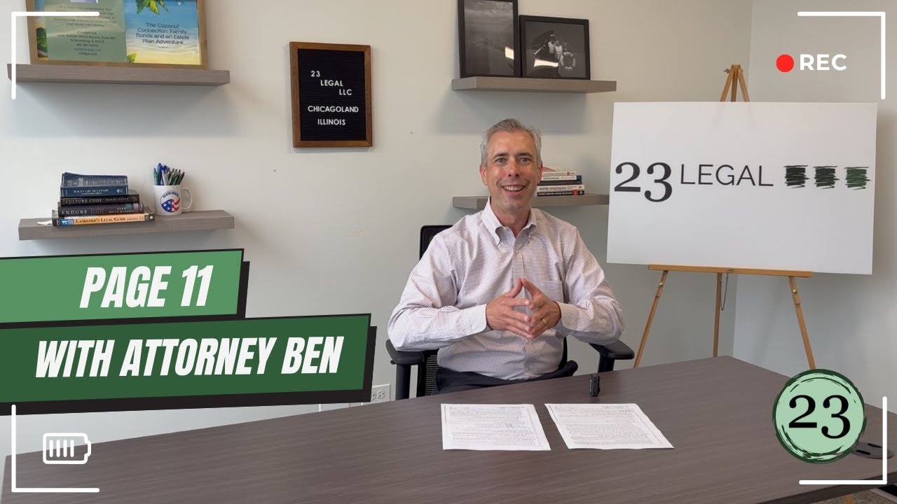 PAGE 11 of the Illinois Real Estate 8.0 Contract EXPLAINED