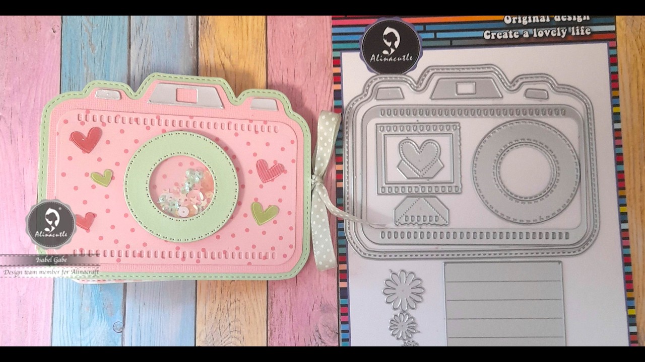 Camera Mini Album Tutorial  @isabelgabe1783 #Alinacutle #AlinaCraft #papercraft #amazon #minialbum