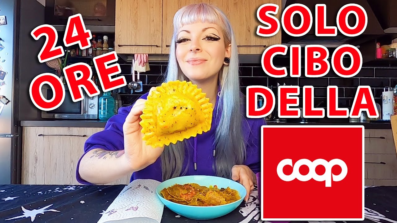 MANGIO PER 24 ORE SOLO CIBO DELLA COOP