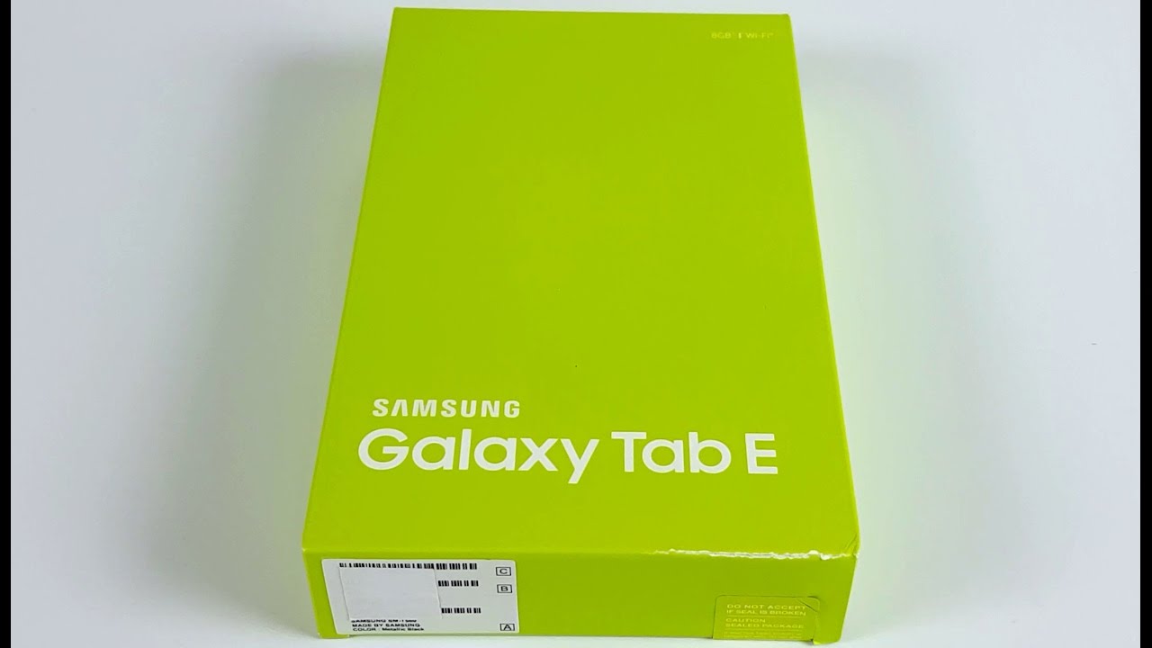 Samsung Galaxy Tab E unboxing, installation & SETUP Review