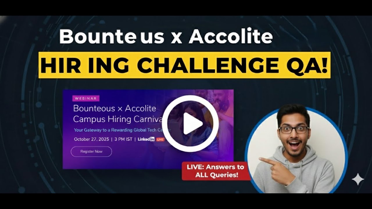 Accolite  | QA Session |  Software Engineer & Data Engineer Roles | Talent Titan | 2025 & 2026 Batch