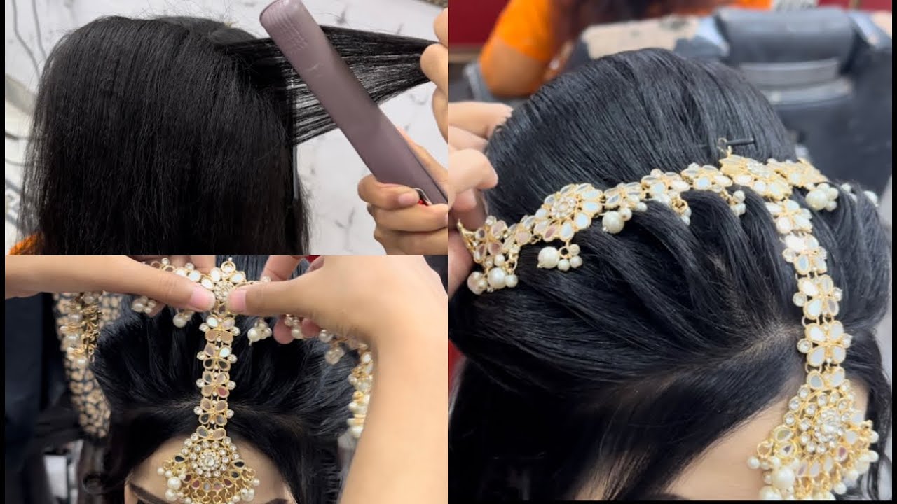 Top Matha-Patti hairstyle |Latest simple and easy hairstyle| @hoorainsalon #hairstyle