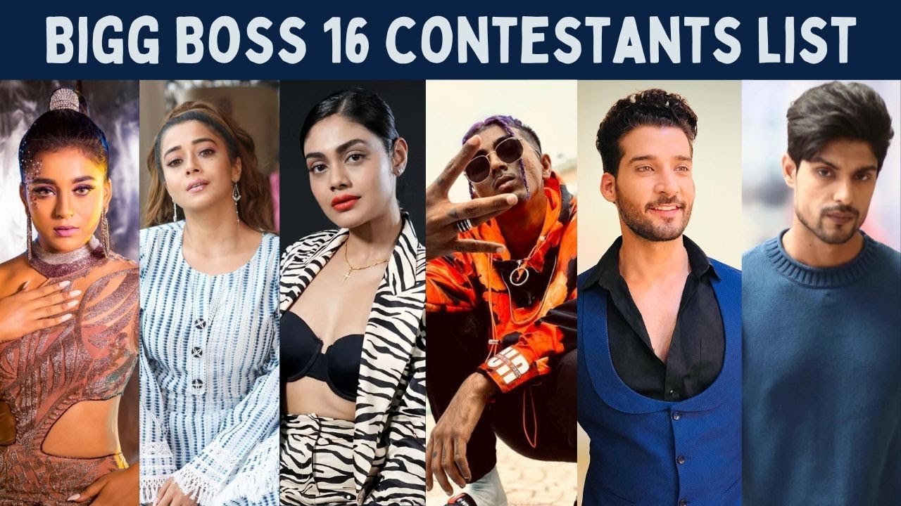 Bigg Boss 16: Full and final list of contestants