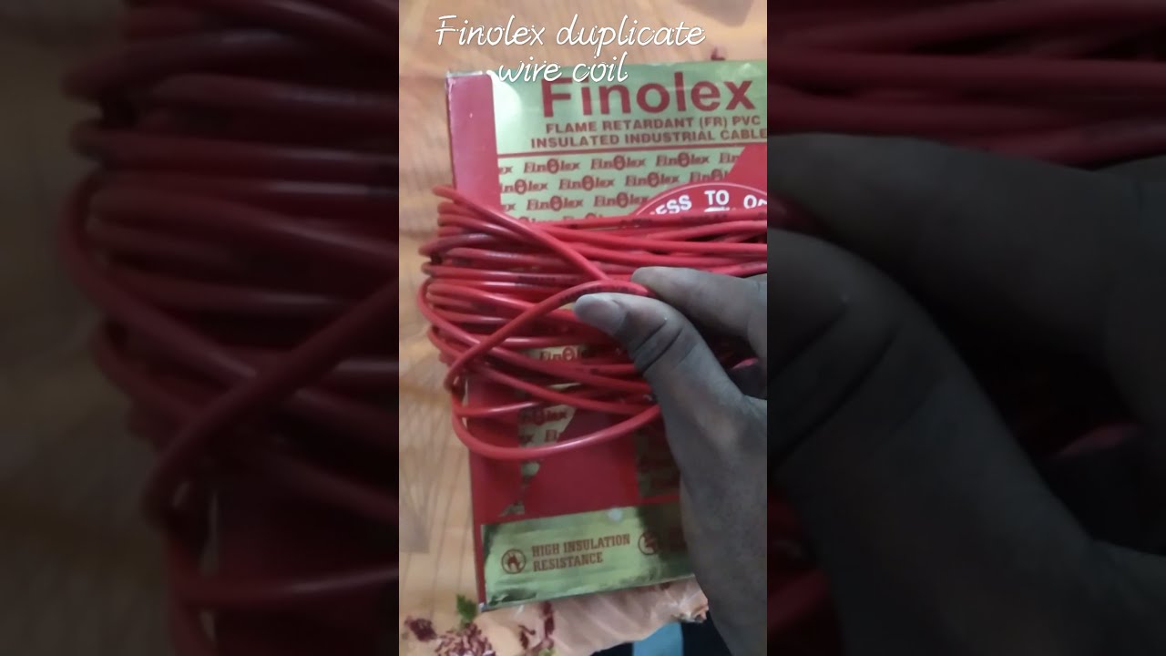 Finolex duplicate wire coil in nuzvedu please check and bey
