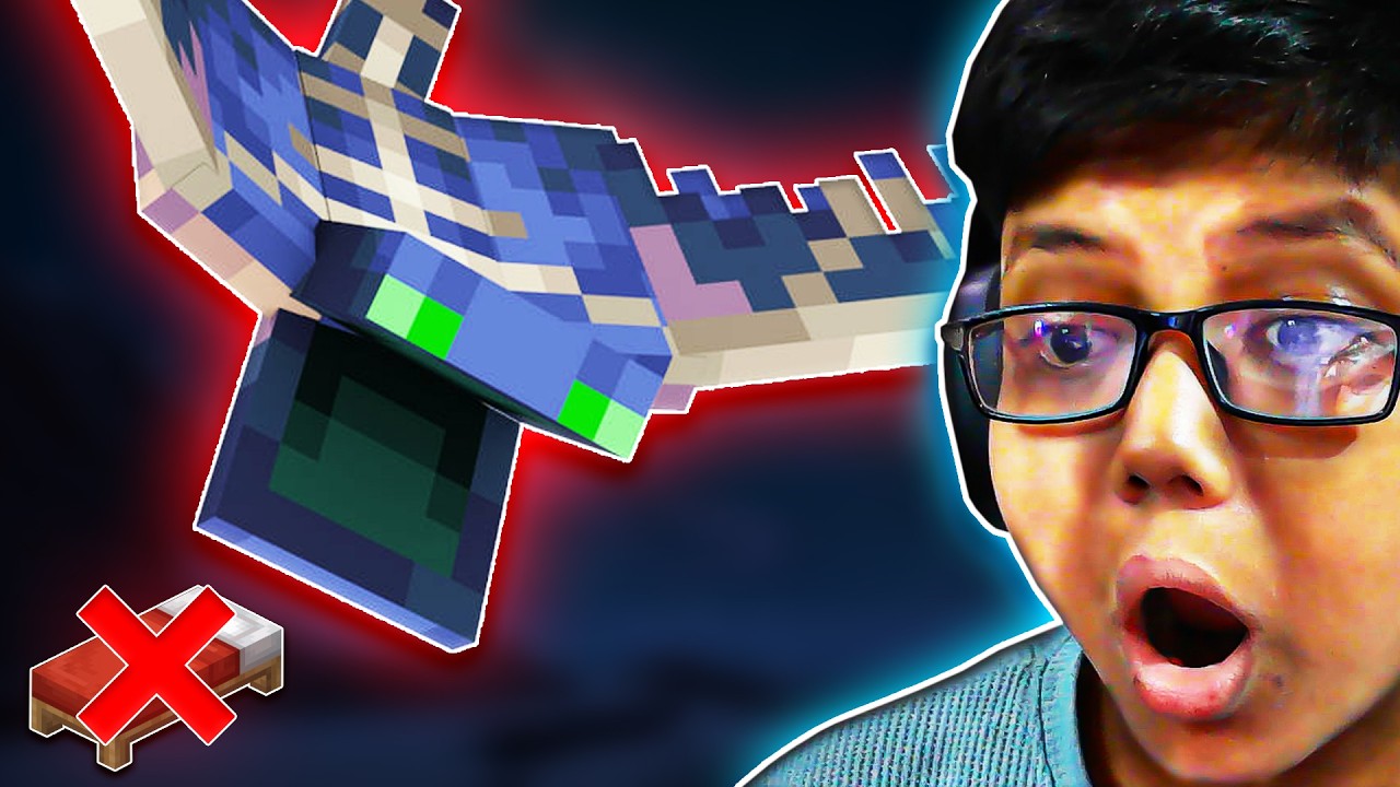 I tried Beating Hardcore Minecraft Without Sleeping (it was HELL)