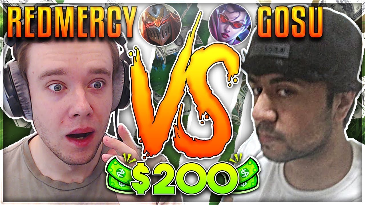 REDMERCY VS HI IM GOSU!! $200 1v1 SHOWDOWN!! Season 2 - League of Legends