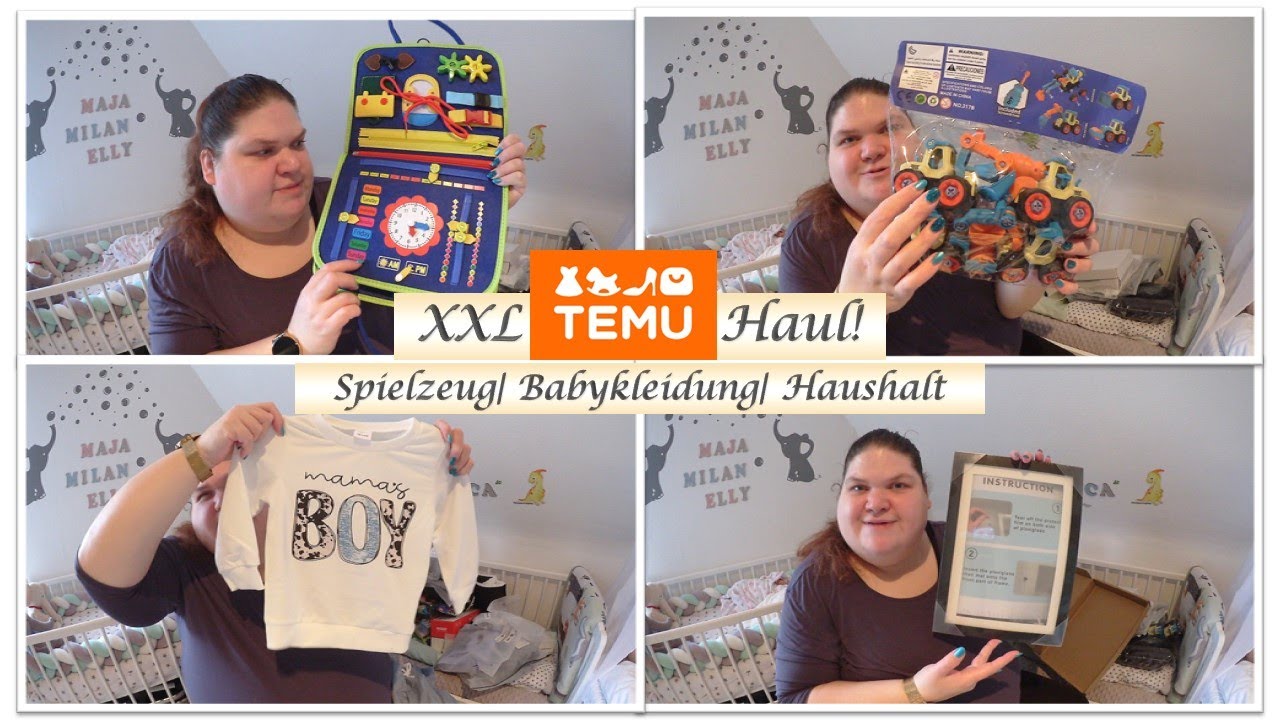 XXL TEMU Haul! || Babyfashion| Spielzeug| Haushalt! || Reborn Baby Deutsch || Little Reborn Nursery