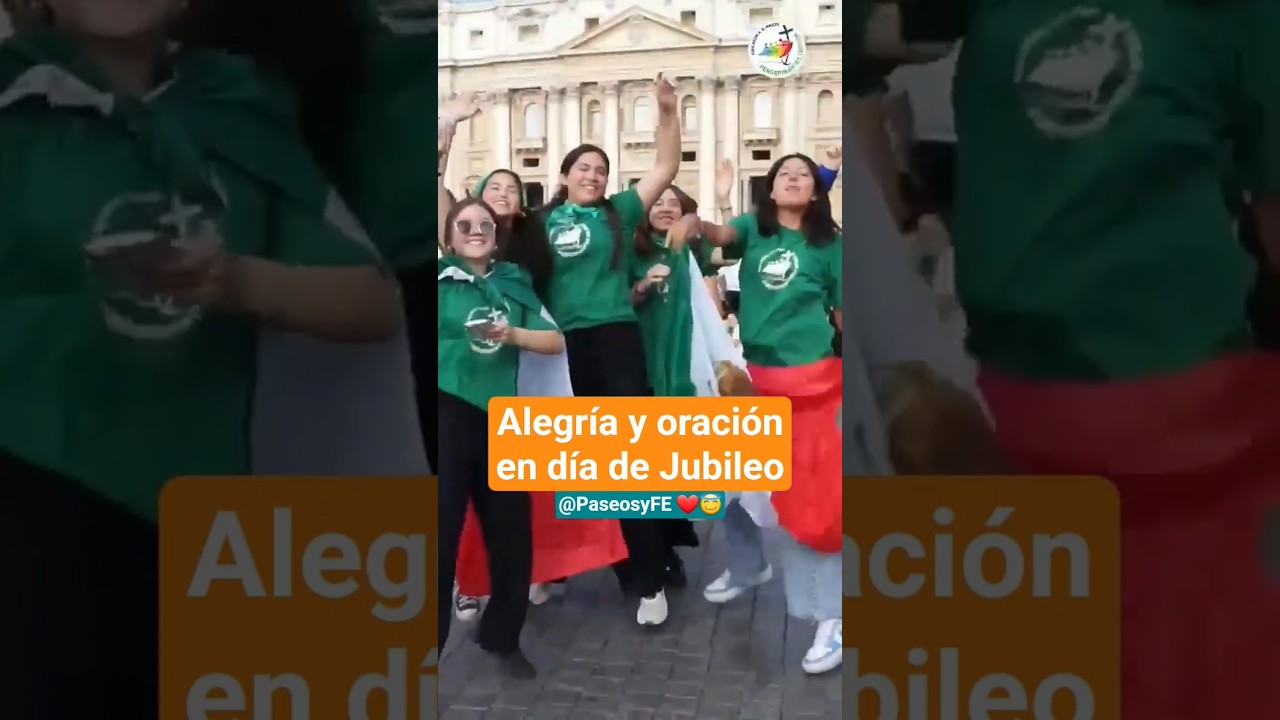 As&iacute; es un d&iacute;a de alegr&iacute;a y oraci&oacute;n en el #jubileo de los J&oacute;venes con #papa Le&oacute;n XIV en Roma 😇❤️
