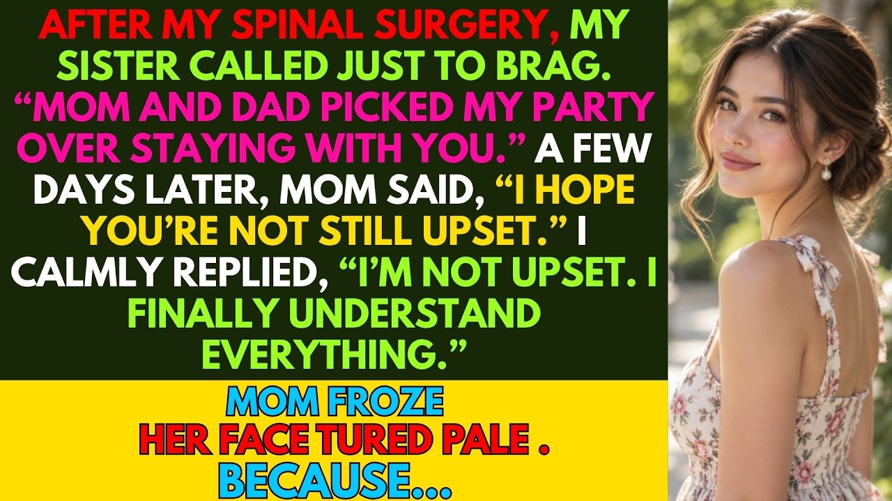 My Sister Scheduled Her Party During My Spine Surgery To See Who Our Parents Chose&mdash;She Won, Until&hellip;