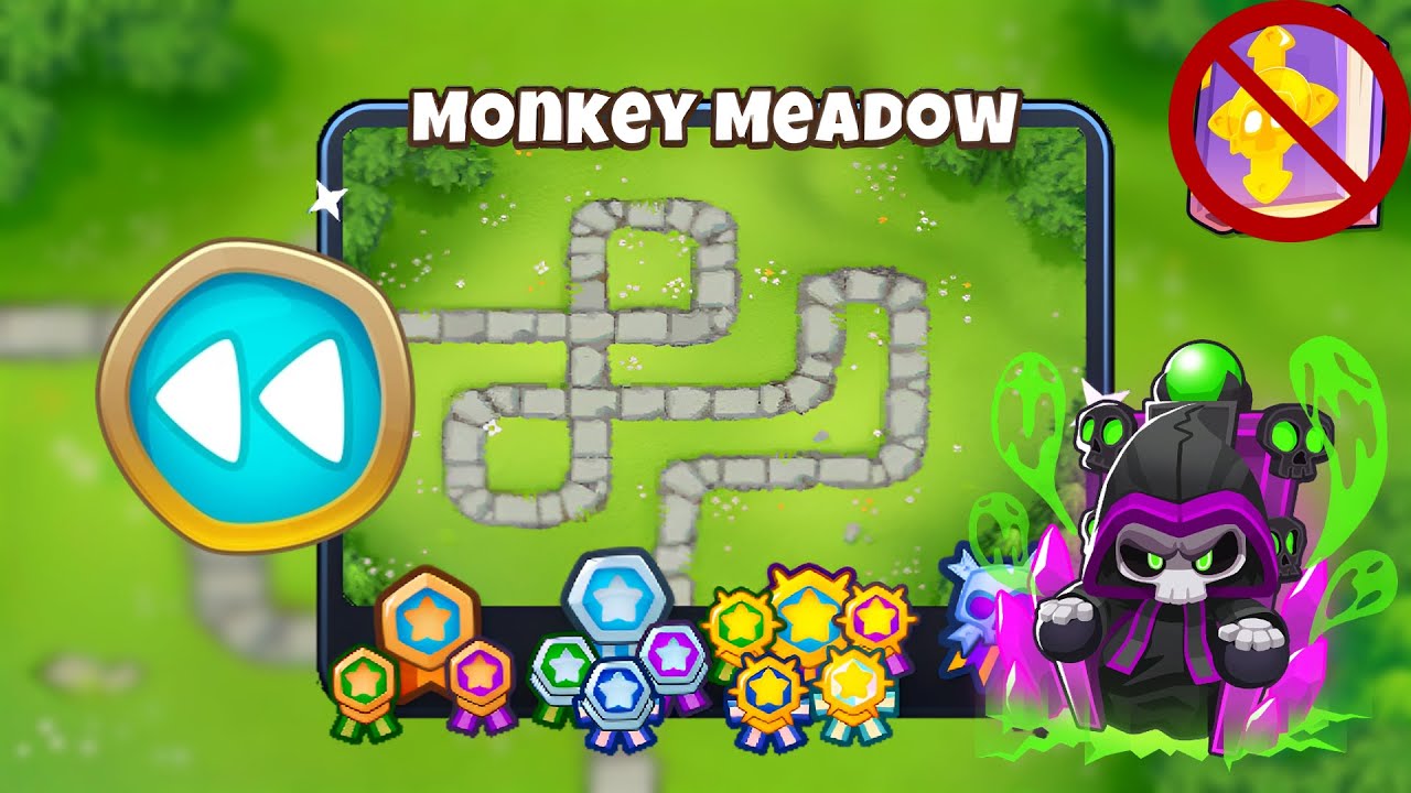 Monkey Meadow [Reverse] Guide | No Monkey Knowledge | BTD 6 (2023 Updated) 4K
