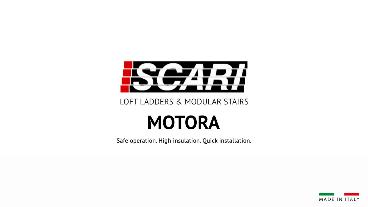Electric and Insulated Loft Ladder | Motora by SCARI | Made in Italy