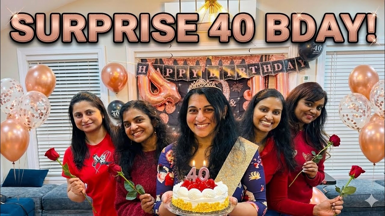 My surprise bday with friends and family 