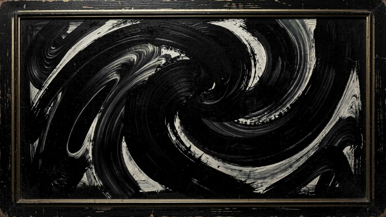 2 Hours Framed Painting Screen | Midnight Abstract Still Life | Relaxing Jazz Music | 4K