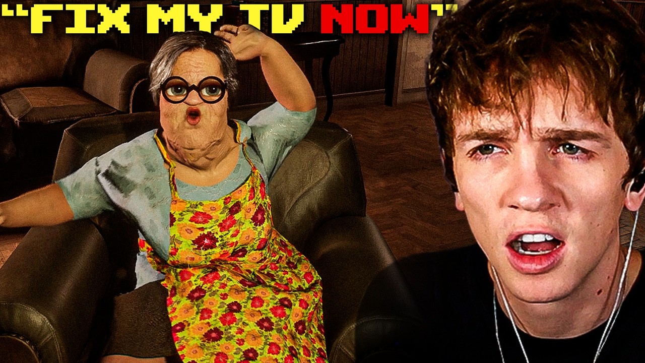 THIS FREAKY OLD LADY SUMMONED ME (a demon) TO FIX HER TV | OH DEMON! Fix My TV