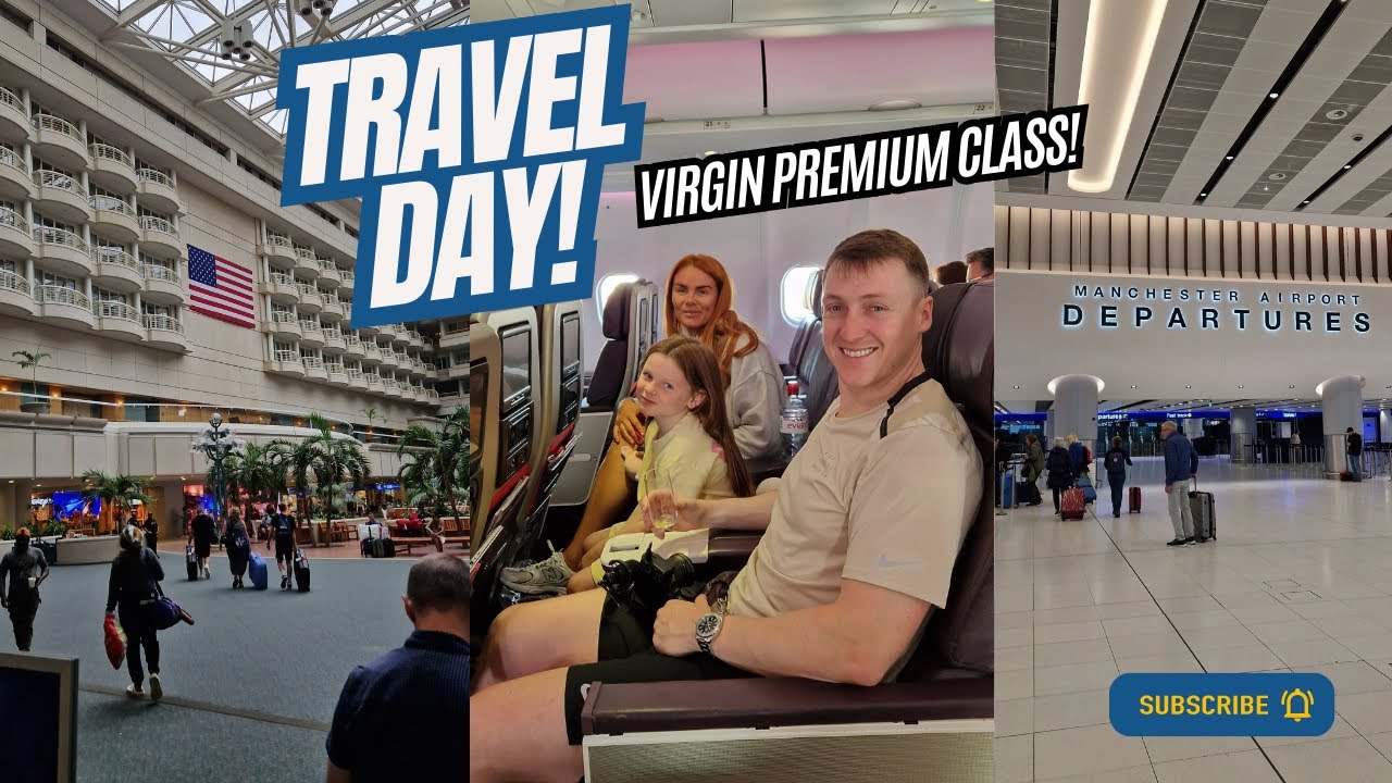 TRAVEL DAY! | MANCHESTER TO ORLANDO SEPT 2023 | VIRGIN PREMIUM, ESCAPE LOUNGE & CHAMPIONSGATE VILLA!