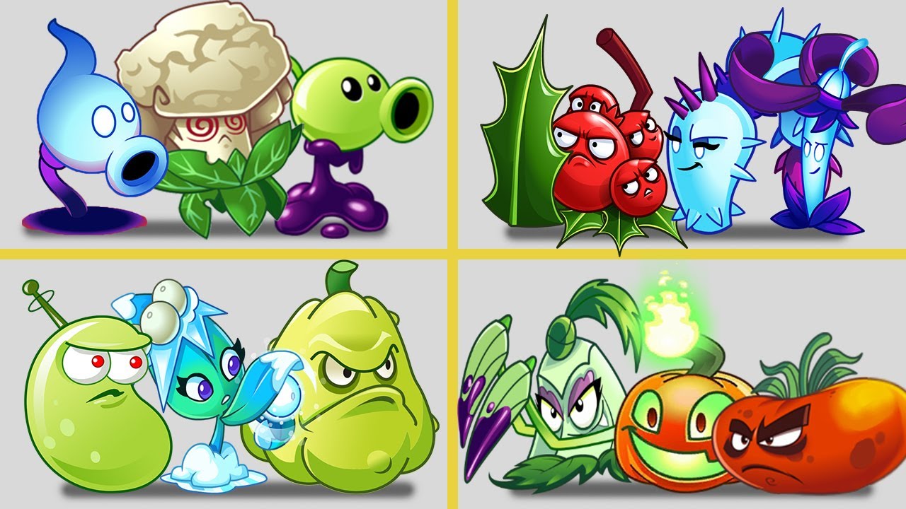 PvZ 2 4 Random Team Plants vs Team Zombies #23