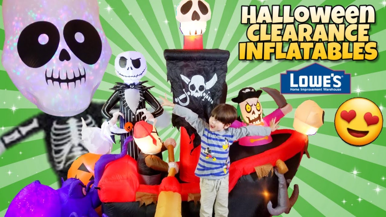 Mega Clearance Halloween Inflatables Lowes Super Sale 2019 Jack Skellington Zero