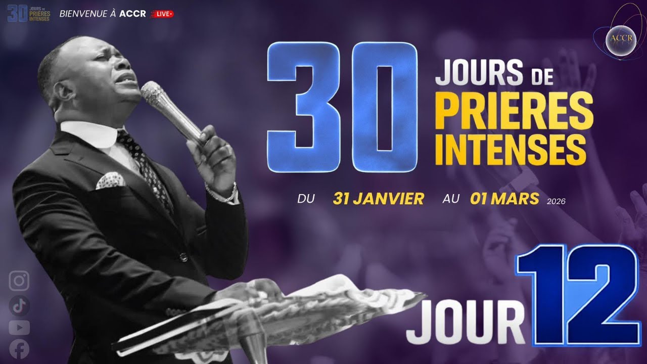 30 JOURS DE PRIÈRES - JOUR 12 I MERCREDI 11 FÉVRIER 2026 I ÉVANGÉLISTE JP MAKANZU