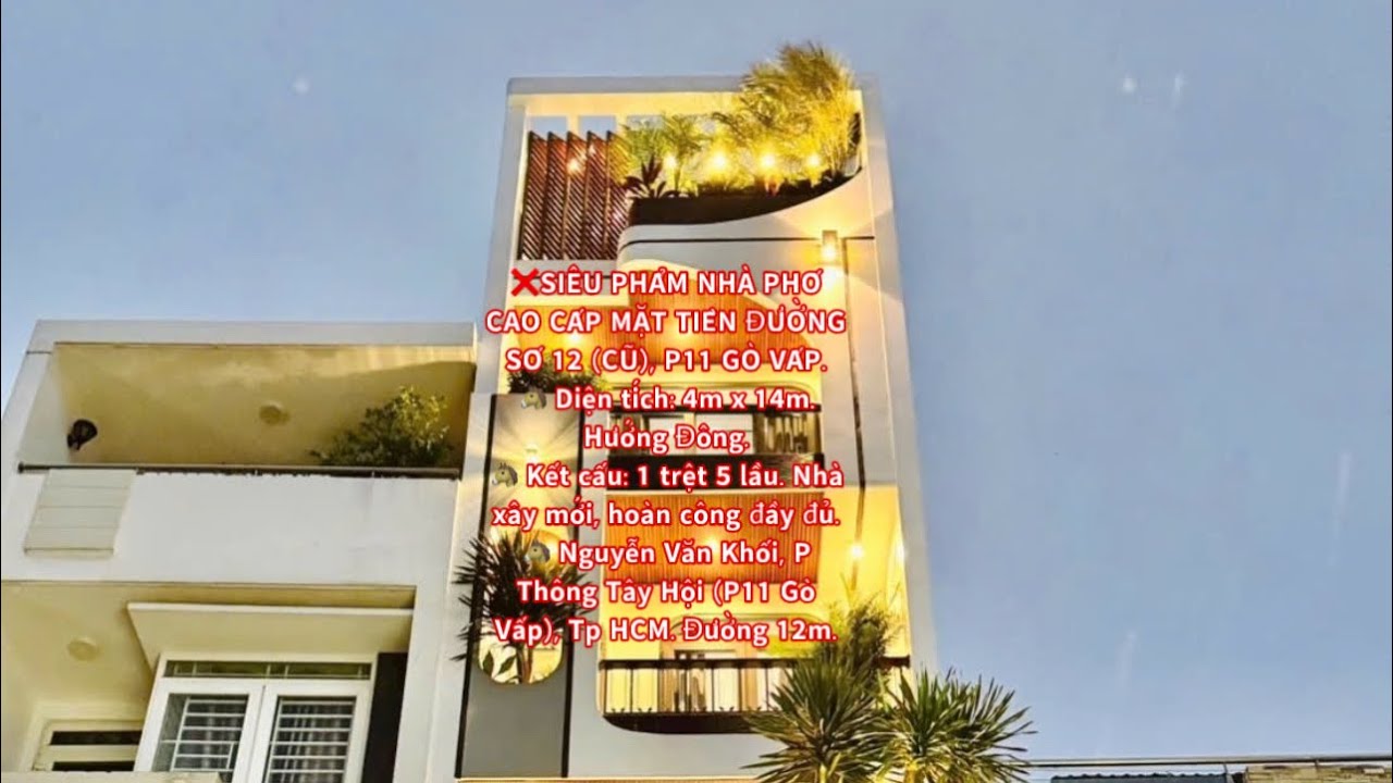 ❌SIÊU PHẨM NHÀ PHỐ CAO CẤP MẶT TIỀN ĐƯỜNG SỐ 12 (CŨ), P11 GÒ VẤP. #trend #edms #villa #realestate 
